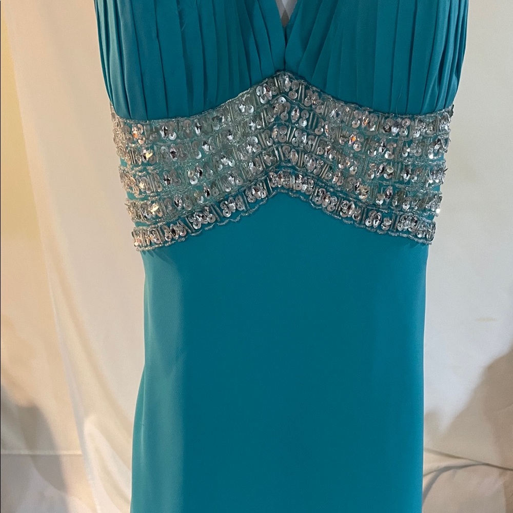 Prom dress Faviana Couture , aqua blue